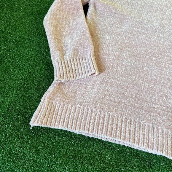 Btween Girls' Long Sleeve Subtle Metallic Sparkle Pink Knit Sweater Top Size 10 - Picture 10 of 11